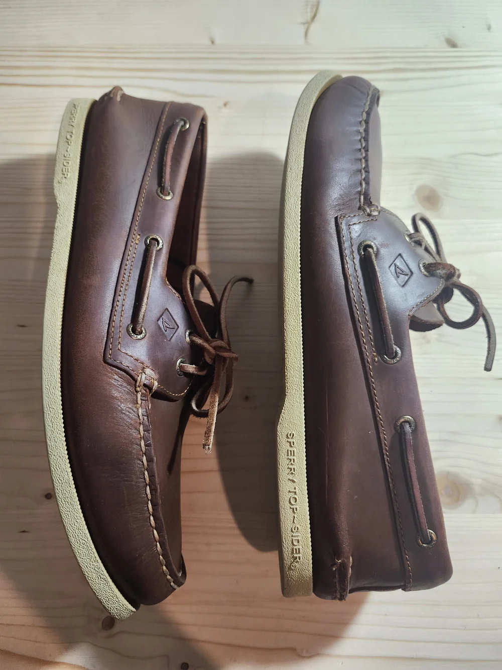 Sperry Gold Cup  Brown Leather 2-Eye Boat Shoe Men's 12